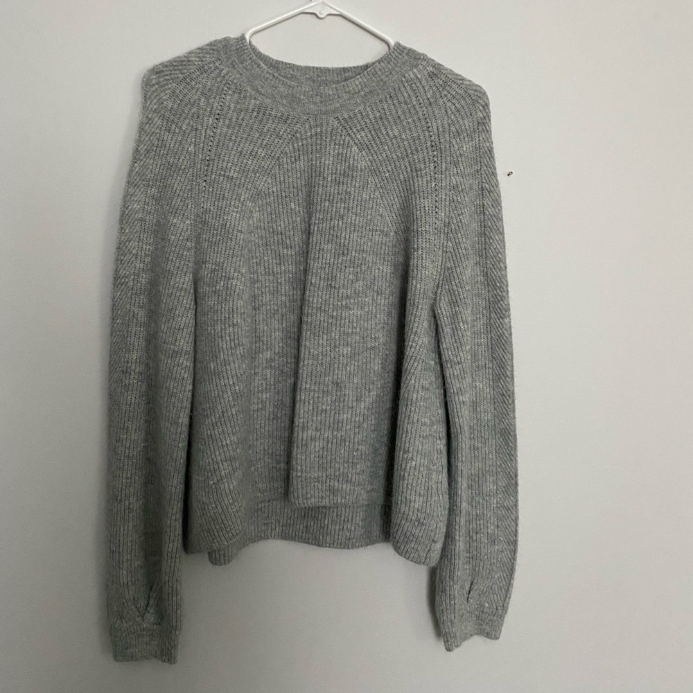 Topshop Gray Knit Sweater
